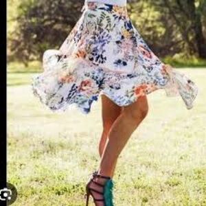 Anthropologie Floral Skirt - Multicolor